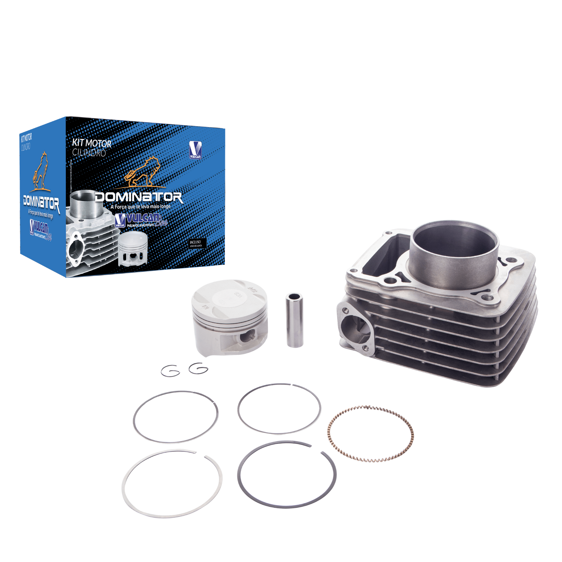 Kit cilindro do motor p/ moto honda cbx 250 twister 01/08 - xr 250 tornado 01/08 (compl. c/ kit "a" de juntas) pino 17mm